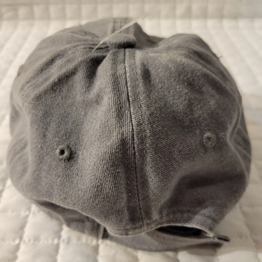 Chenille Charcoal Gray Love Paw Baseball Cap Dog Cat Streetwear Casual Cute Hat